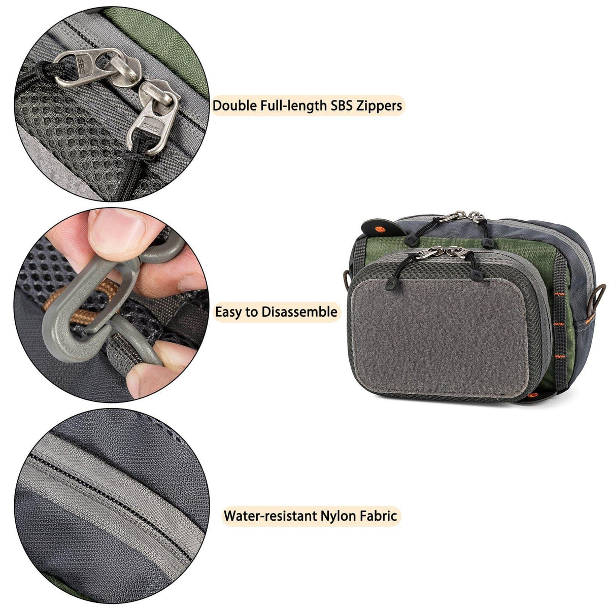 Dr.Fish Nylon Fly Fishing Chest Bag Pack - Dr.Fish Tackles
