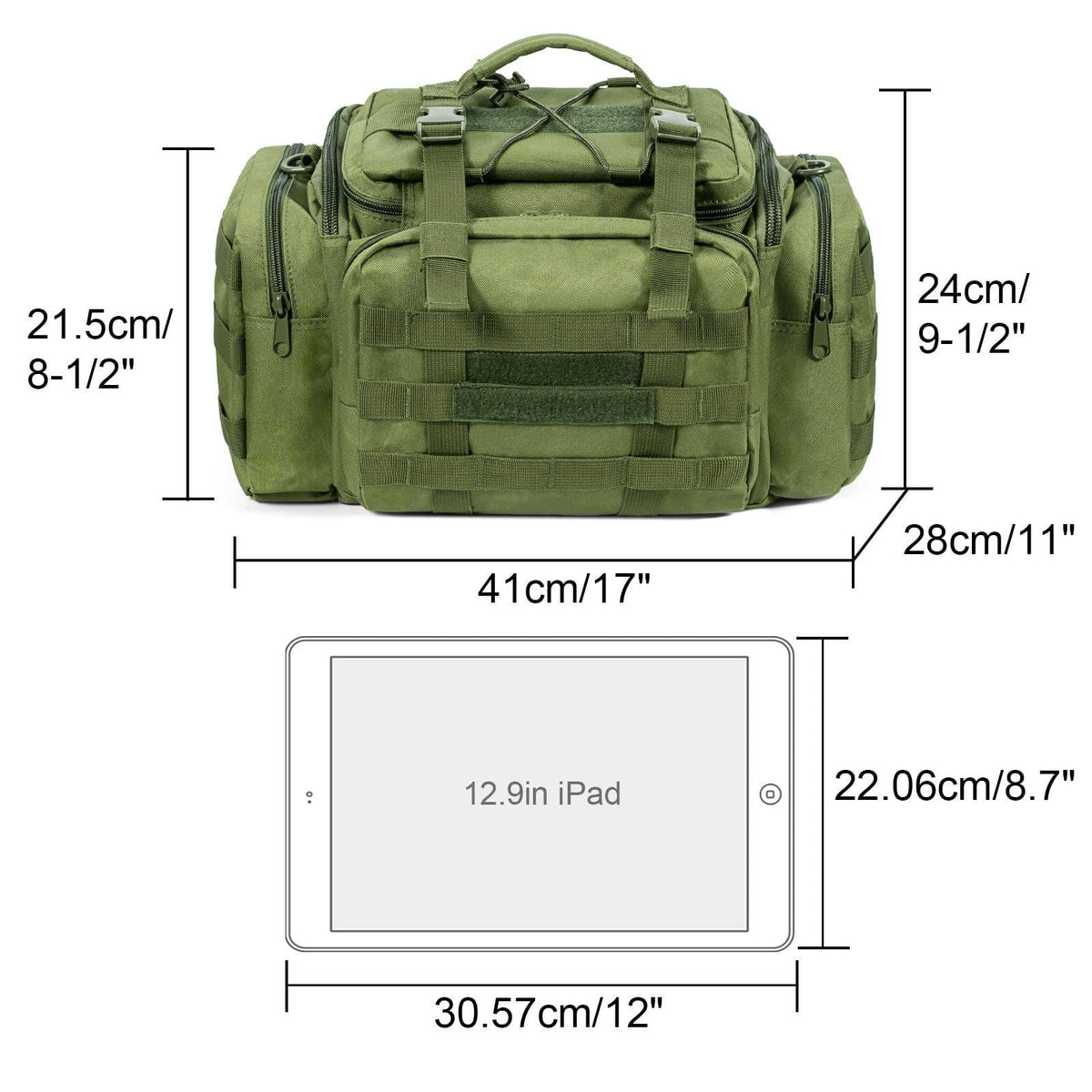 Dr.Fish Large Fishing Tackle Bag 2 Colors - Dr.Fish Tackles