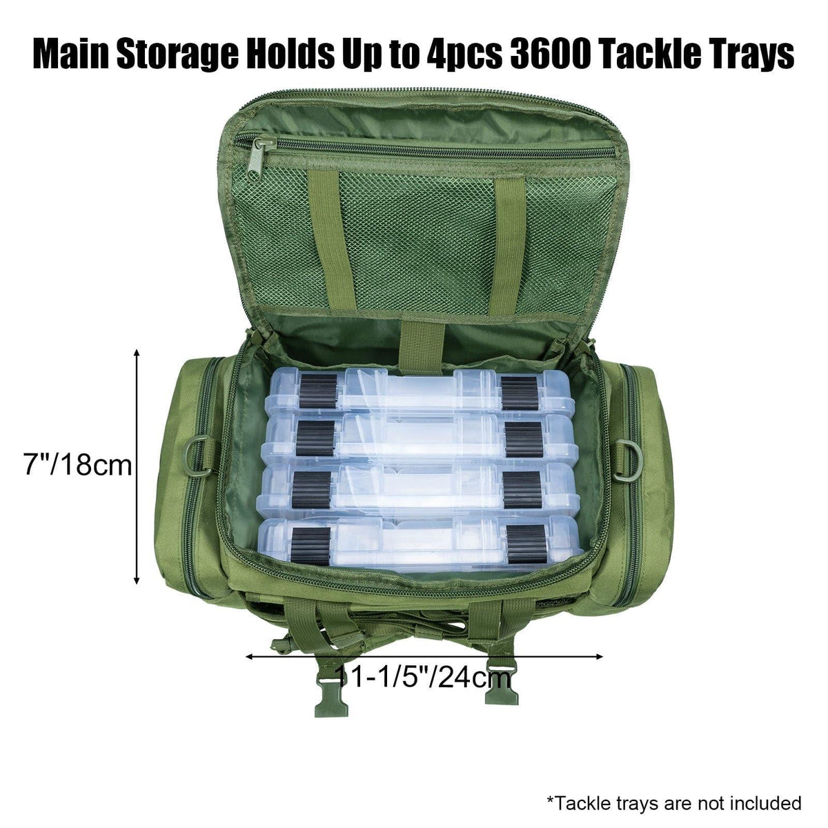 Dr.Fish Large Fishing Tackle Bag 2 Colors - Dr.Fish Tackles