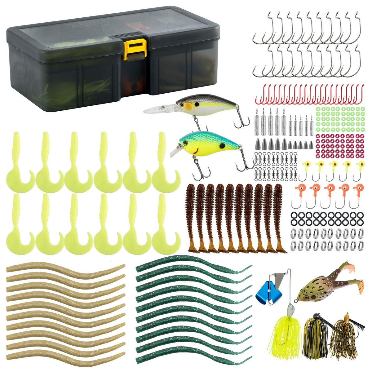 Dr.Fish 278pcs Bass Fishing Tackles Kit - Dr.Fish Tackles