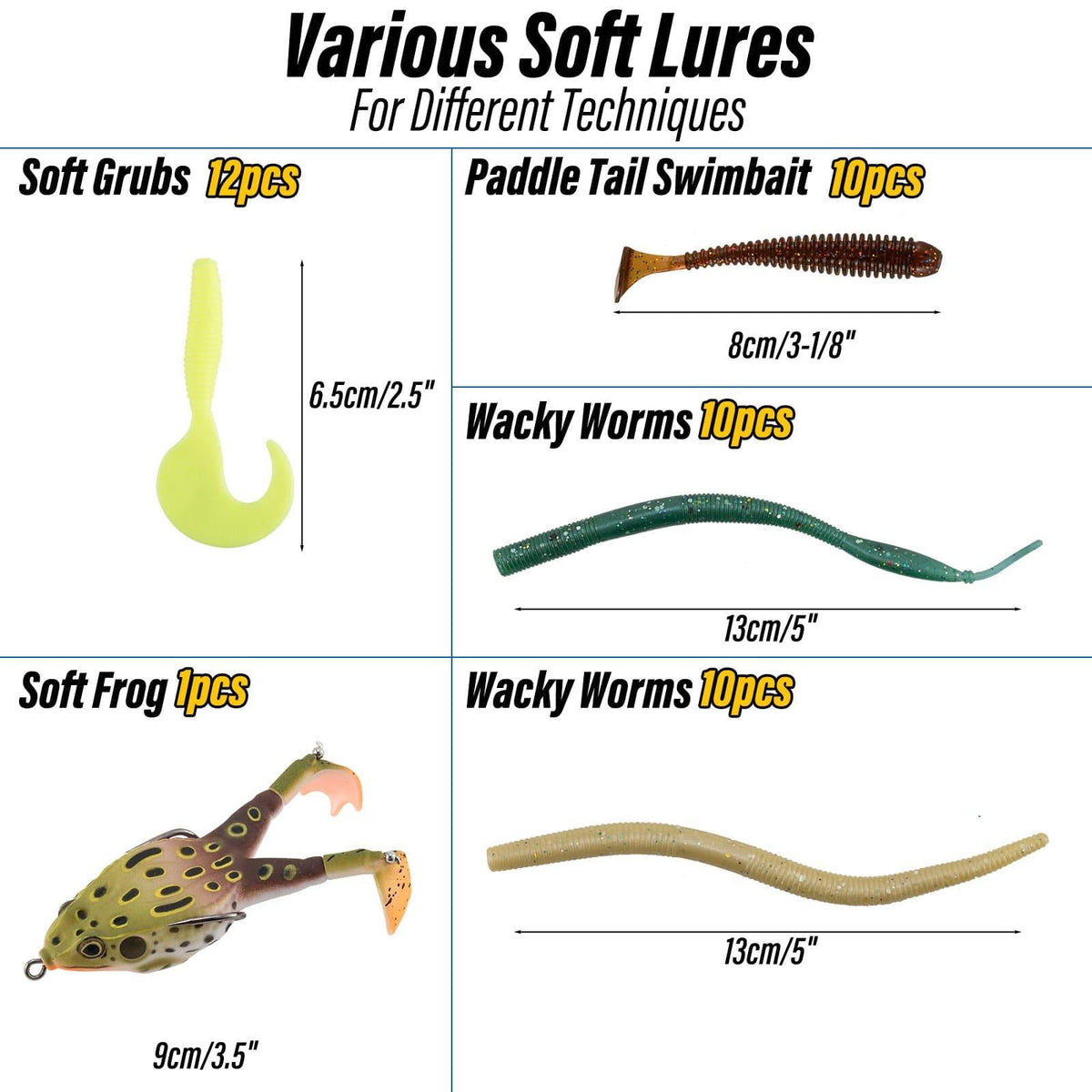 Dr.Fish 278pcs Bass Fishing Tackles Kit - Dr.Fish Tackles