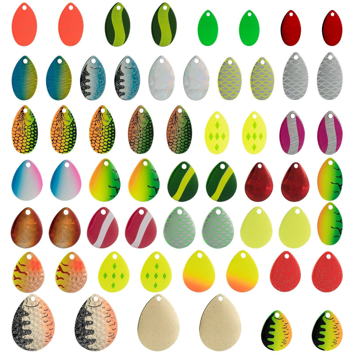 Dr.Fish 60pcs Spinner Blades Kit - Dr.Fish Tackles
