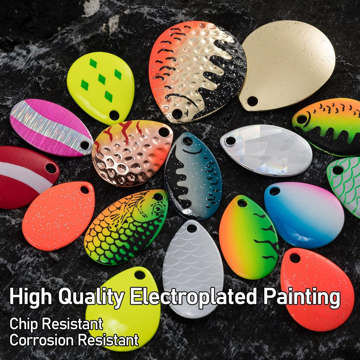 Dr.Fish 60pcs Spinner Blades Kit - Dr.Fish Tackles