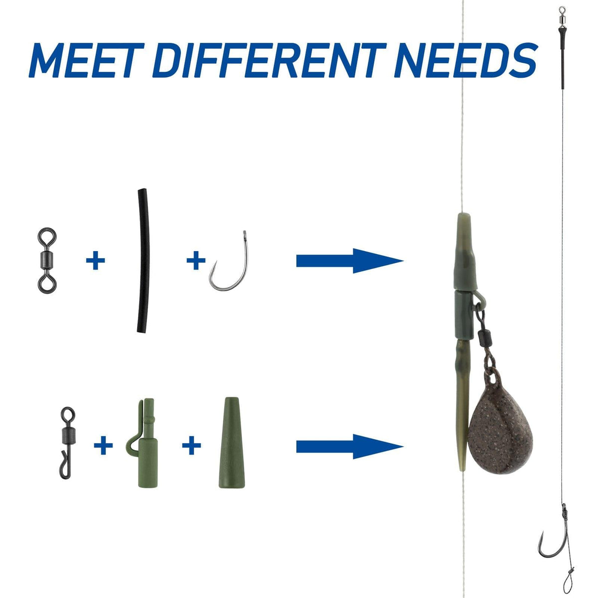 Dr.Fish 278pcs Carp Fishing Tackles Kit - Dr.Fish Tackles