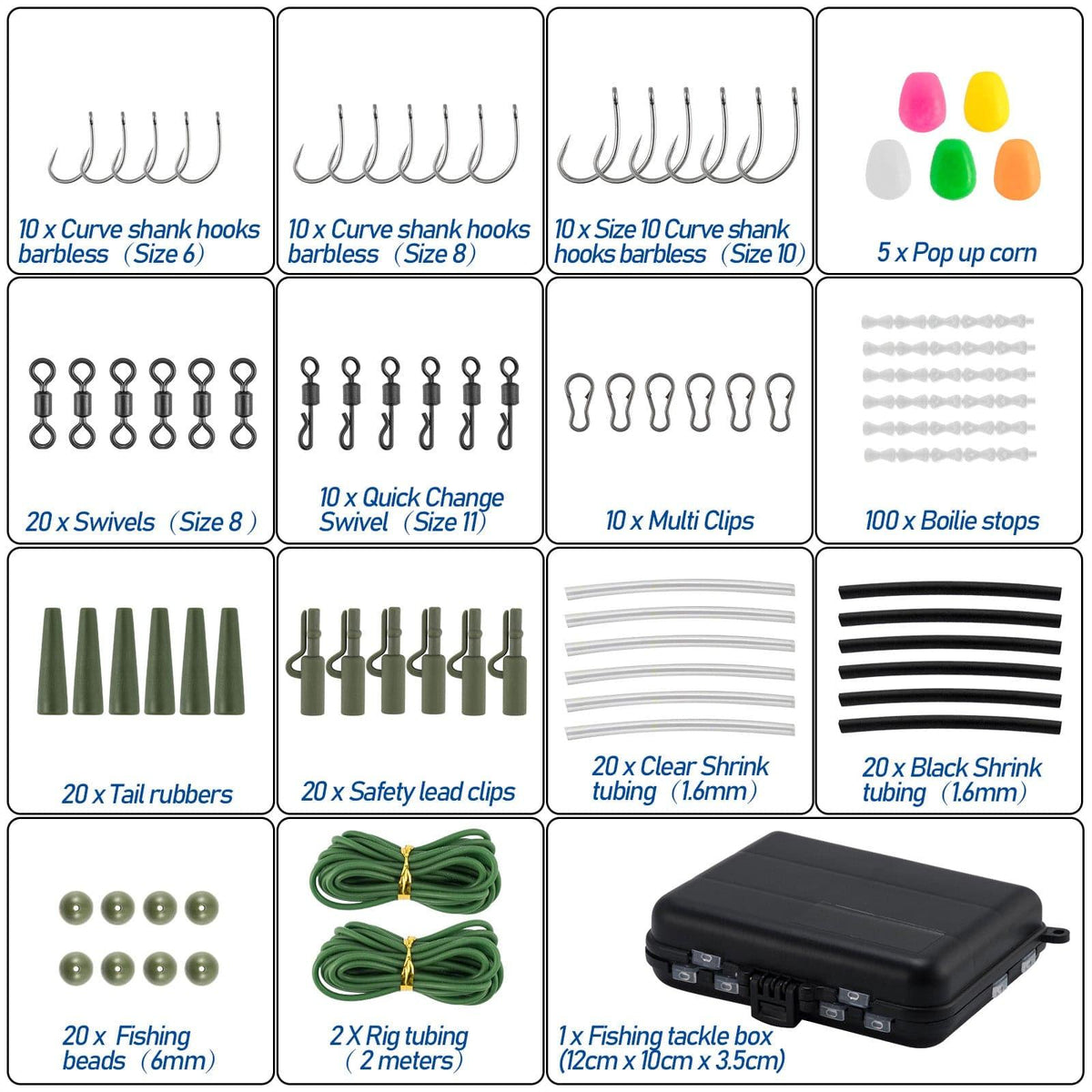 Dr.Fish 278pcs Carp Fishing Tackles Kit - Dr.Fish Tackles