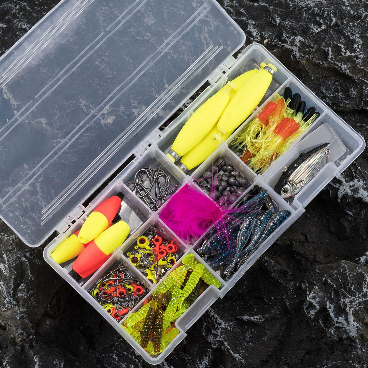 Dr.Fish 179pcs Crappie Tackles Lures Kit - Dr.Fish Tackles