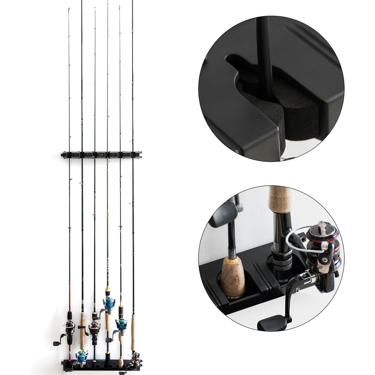 Dr.Fish Fishing Rod Rack 6 Rods Holder - Dr.Fish Tackles
