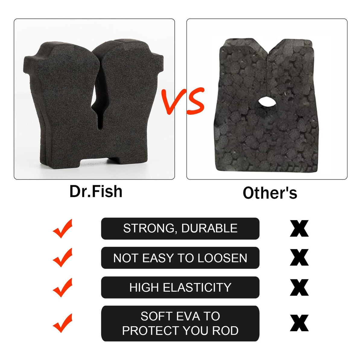 Dr.Fish Fishing Rod Rack 6 Rods Holder - Dr.Fish Tackles