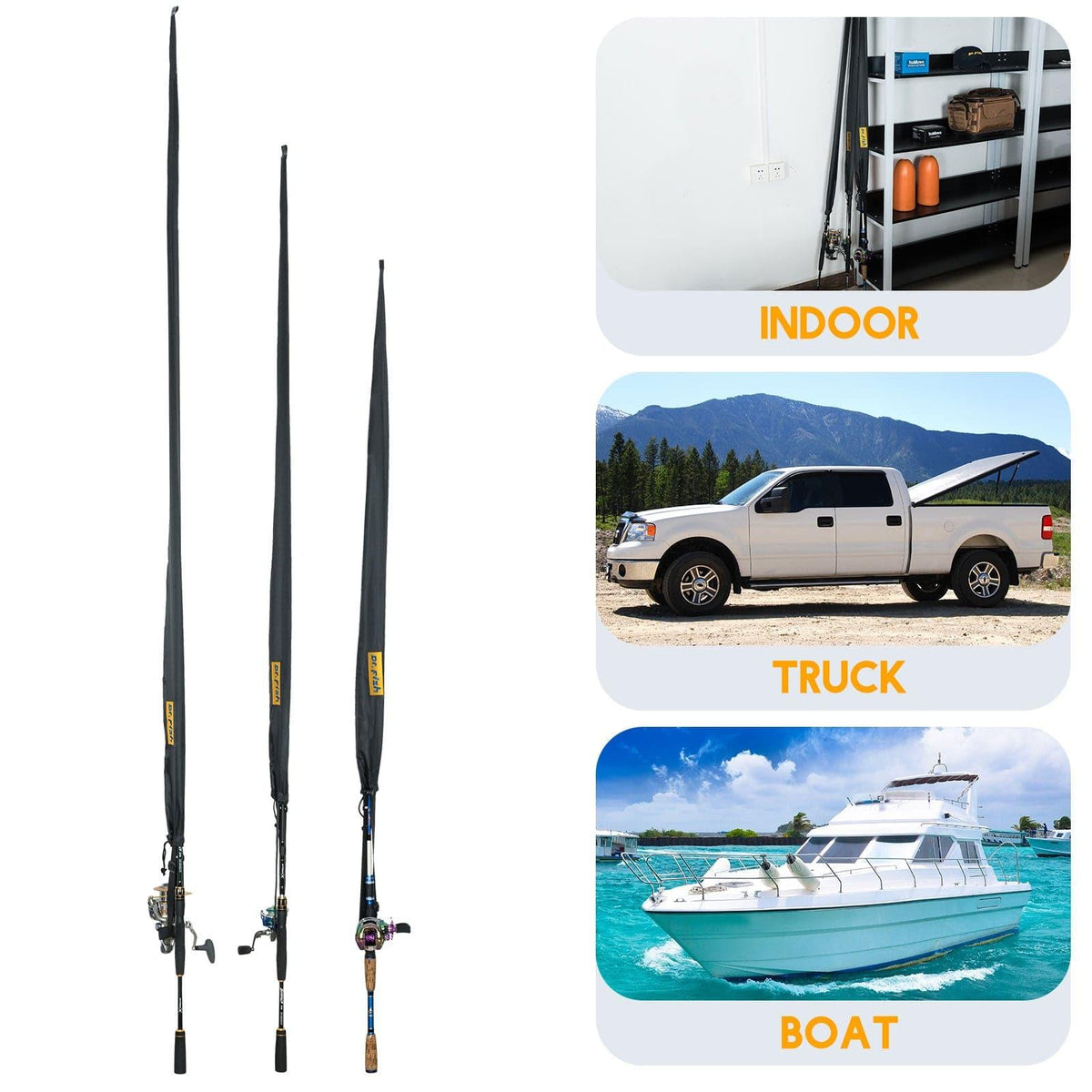 Dr.Fish Adjustable Fishing Rod Socks - Dr.Fish Tackles