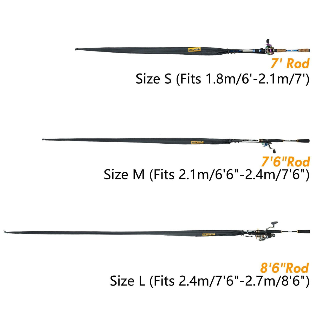 Dr.Fish Adjustable Fishing Rod Socks - Dr.Fish Tackles