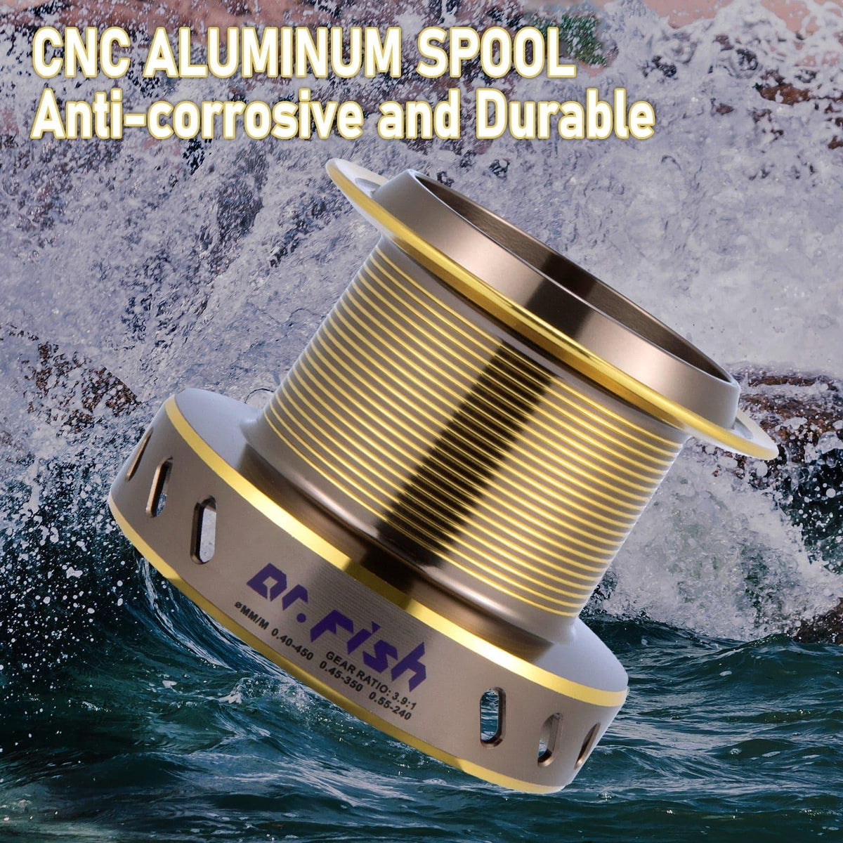 Dr.Fish LongShot Reel Spare Spool 10000/12000 - Dr.Fish Tackles