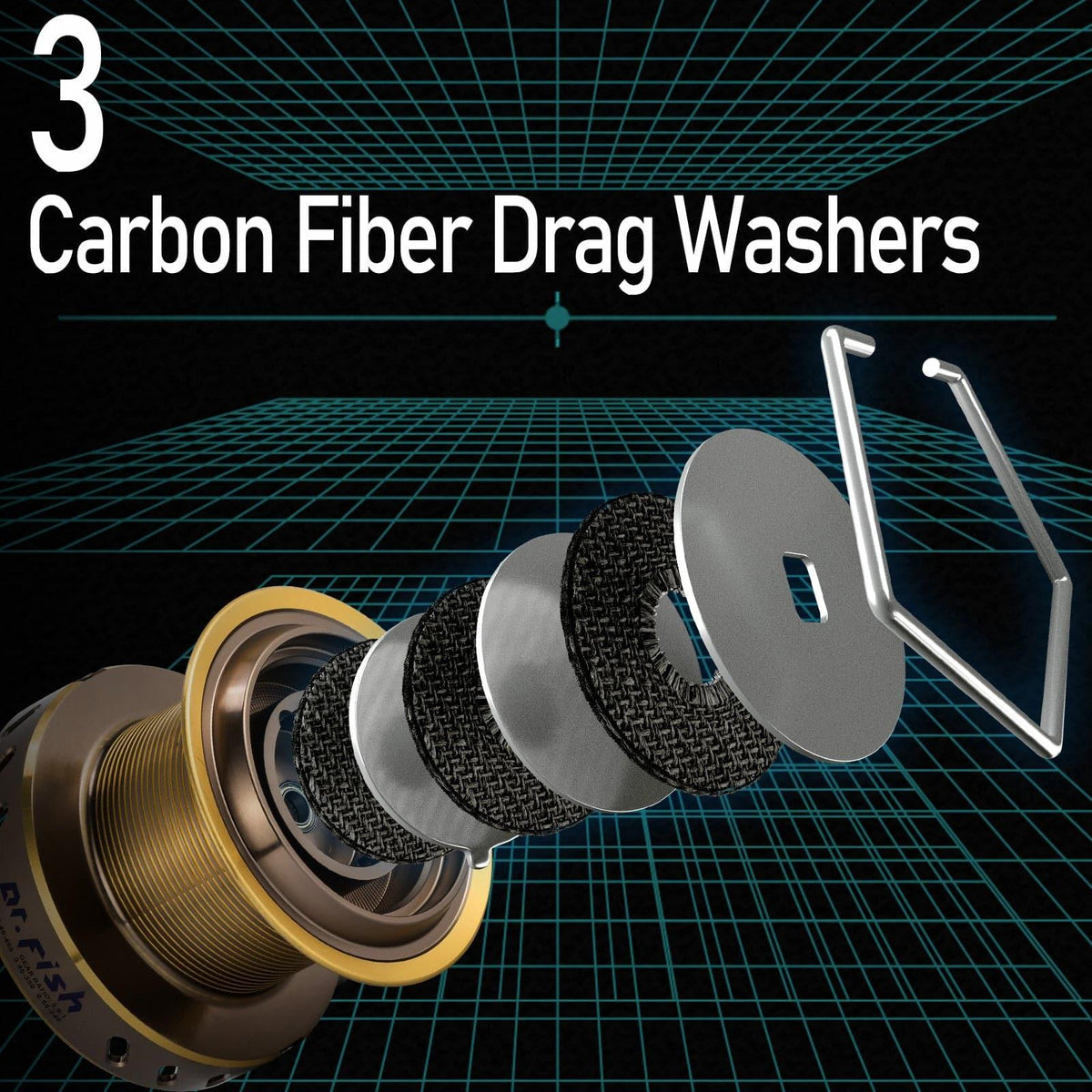 Dr.Fish LongShot Reel Spare Spool 10000/12000 - Dr.Fish Tackles