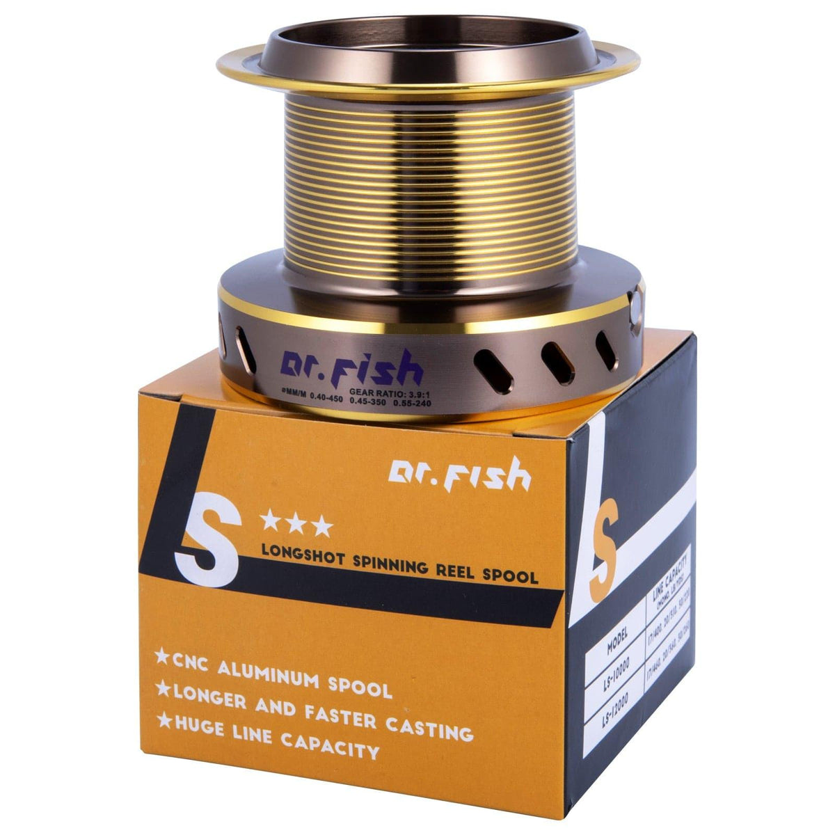 Dr.Fish LongShot Reel Spare Spool 10000/12000 - Dr.Fish Tackles