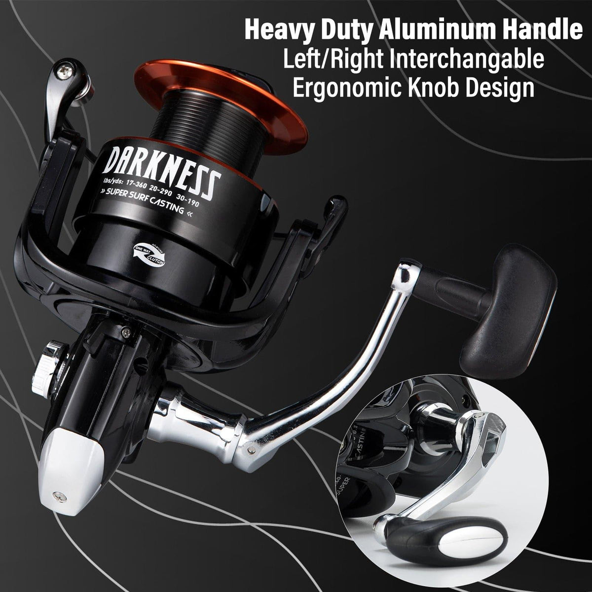 Dr.Fish Darkness Spinning Reel 8000/9000 - Dr.Fish Tackles
