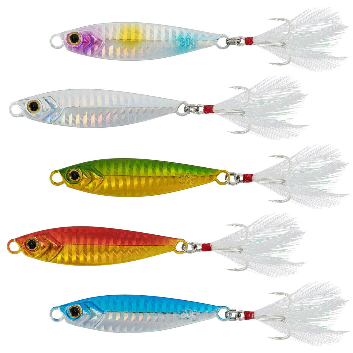 Dr.Fish 5pcs Long Casting Metal Jigs 1/2oz-2oz - Dr.Fish Tackles