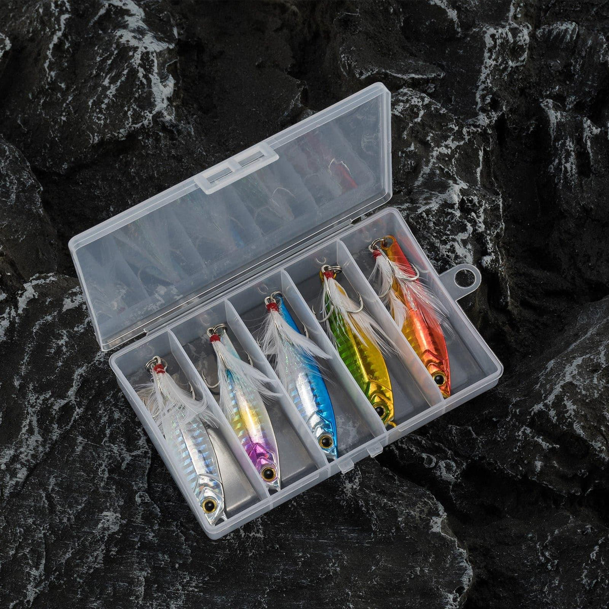 Dr.Fish 5pcs Long Casting Metal Jigs 1/2oz-2oz - Dr.Fish Tackles