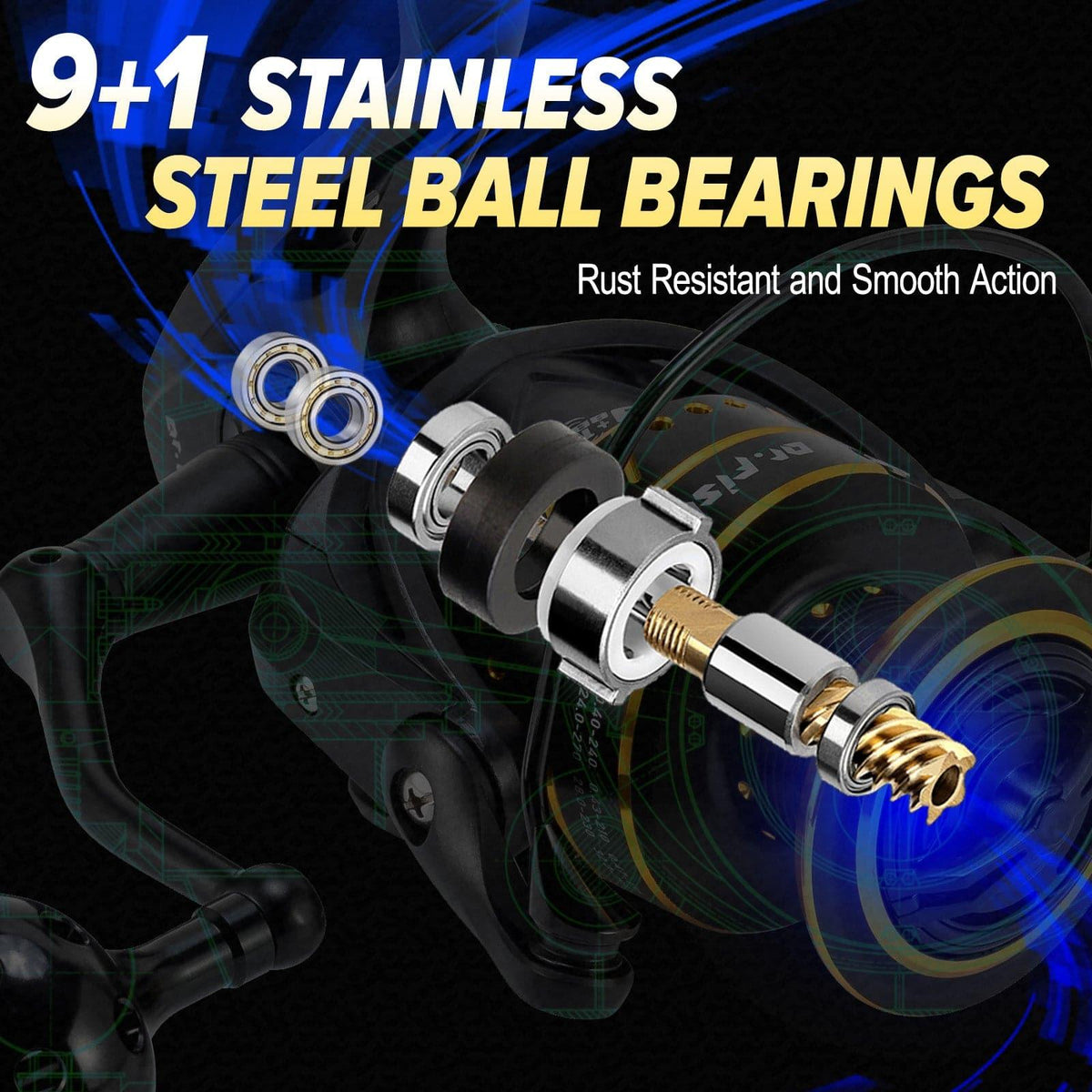 Dr.Fish Poseidon Spinning Reel 3000-6000 - Dr.Fish Tackles