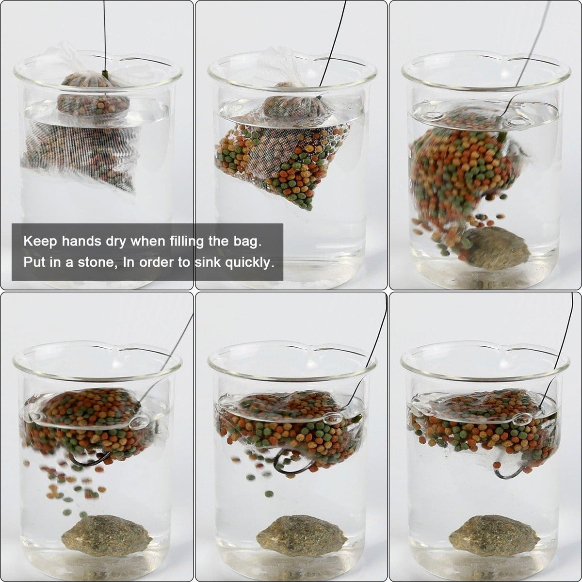 Dr.Fish 60pcs Carp Fishing Bait PVA Bags - Dr.Fish Tackles
