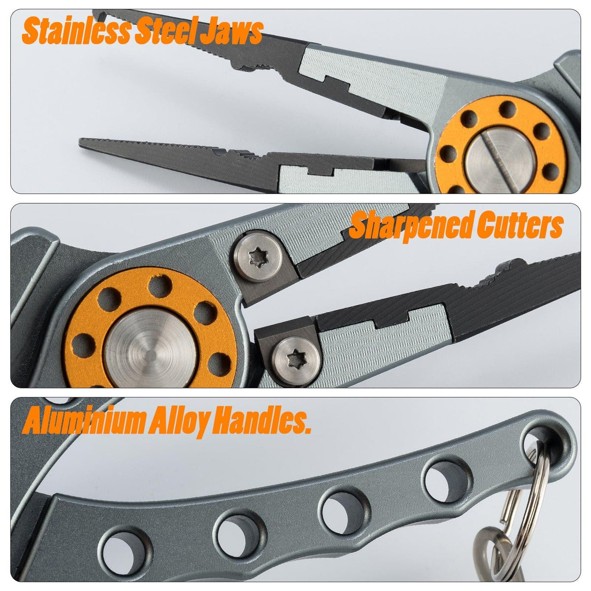 Dr.Fish Aluminum Fishing Plier 8in - Dr.Fish Tackles