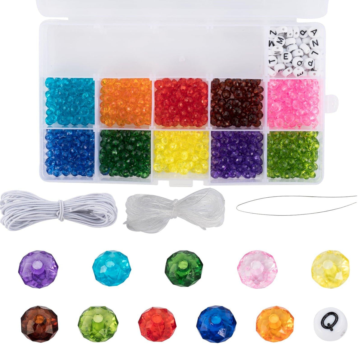 Dr.Fish Lot Glass Crystal Beads Kit 6/8mm - Dr.Fish Tackles