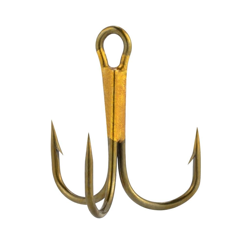 Fishing Hook - Barbed Treble Hook Brass Replacement #12-#4 - Dr.Fish #12 Fishing Hook - Barbed Treble Hook Brass Replacement #12-#4 - Dr.Fish #12