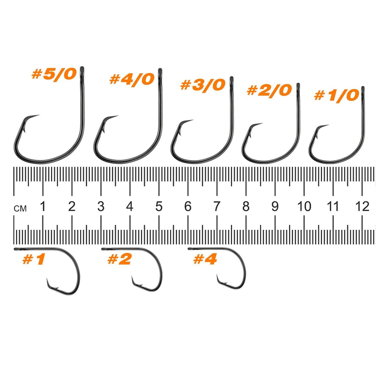 Dr.Fish 100pcs Sea Fishing Circle Hooks #4 to 5/0 - Dr.Fish Tackles