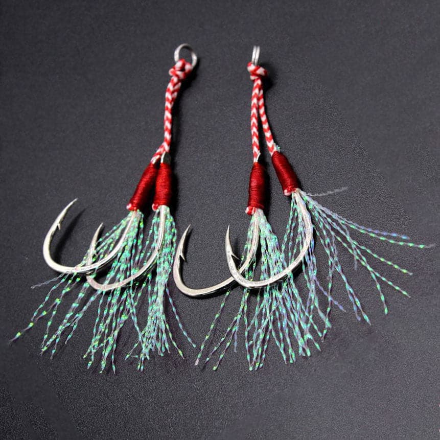 Fishing Hook - Double Assist Hooks for Jig Replacement Big Game – Dr.Fish  Tackles