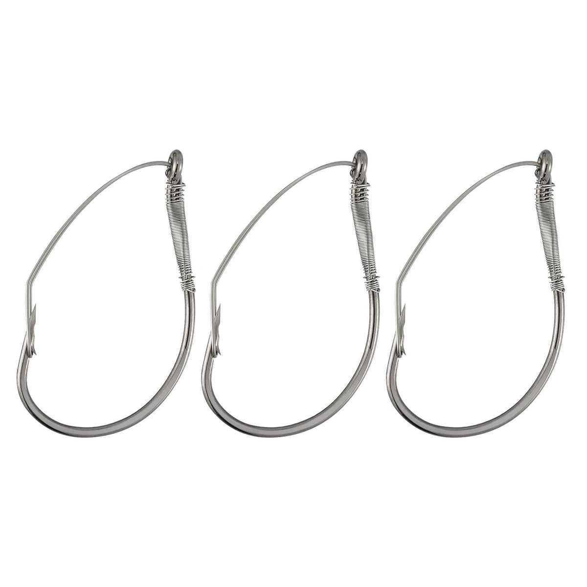Dr.Fish 30pcs Weedless Worm Hooks #4 to 2/0 - Dr.Fish Tackles