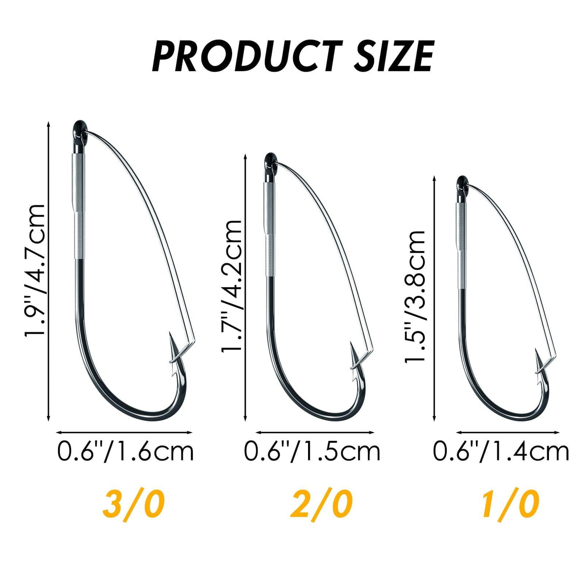 Dr.Fish Weedless Worm Hooks Long Shank - Dr.Fish Tackles