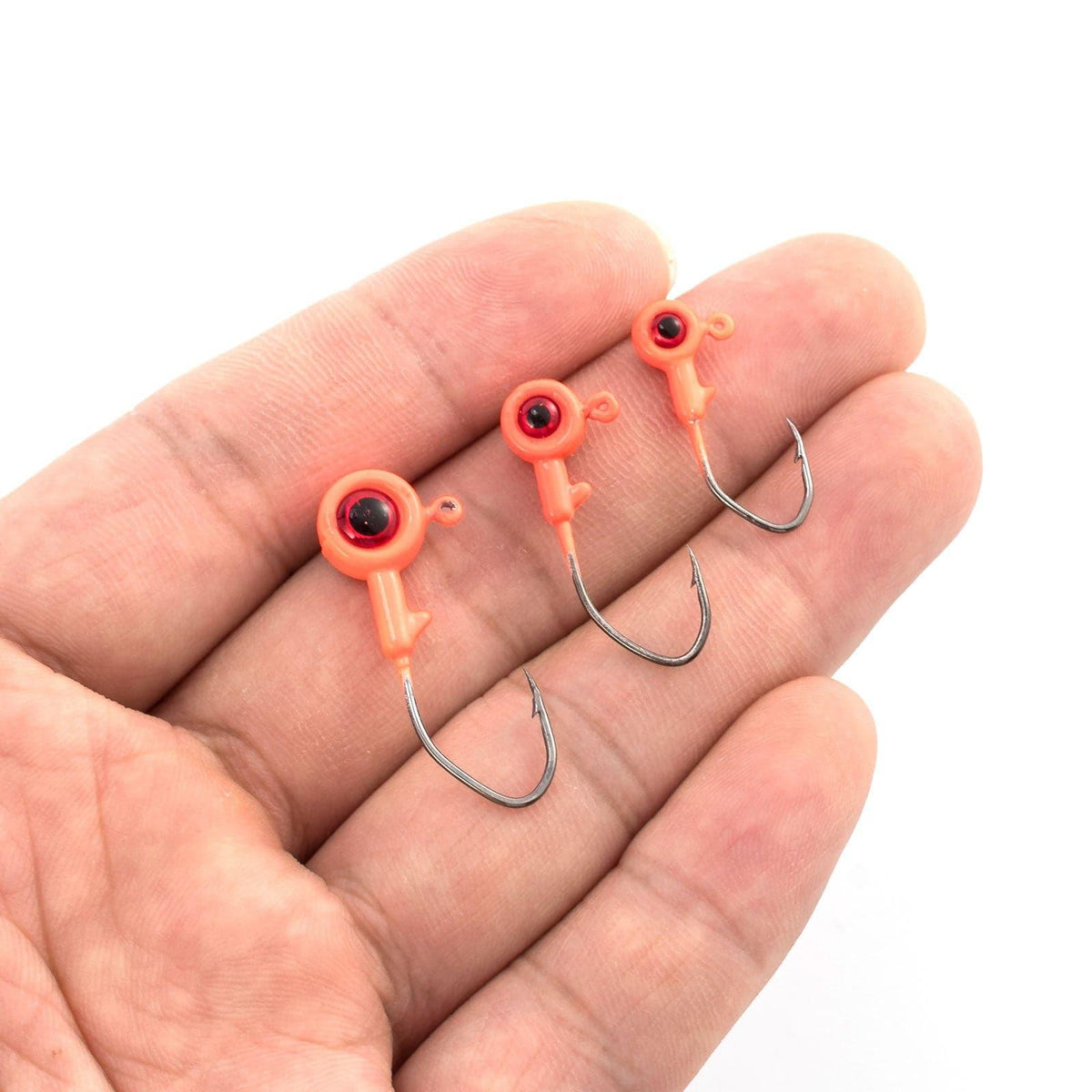 Dr.Fish 50pcs Big Eye Jig Heads 1/32oz-1/8oz
