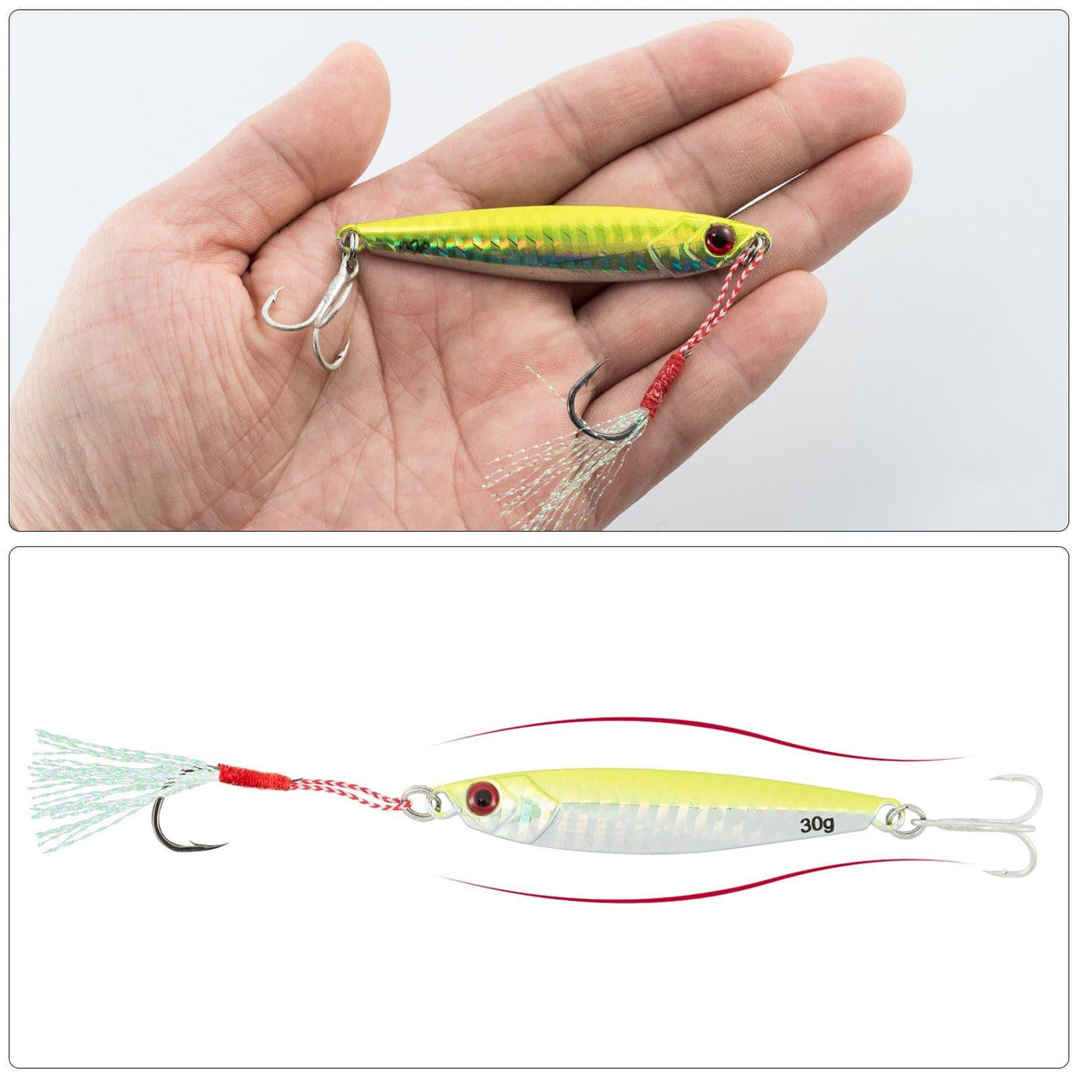 Dr.Fish Metal Jig with Assist Hook 1oz - Dr.Fish Tackles