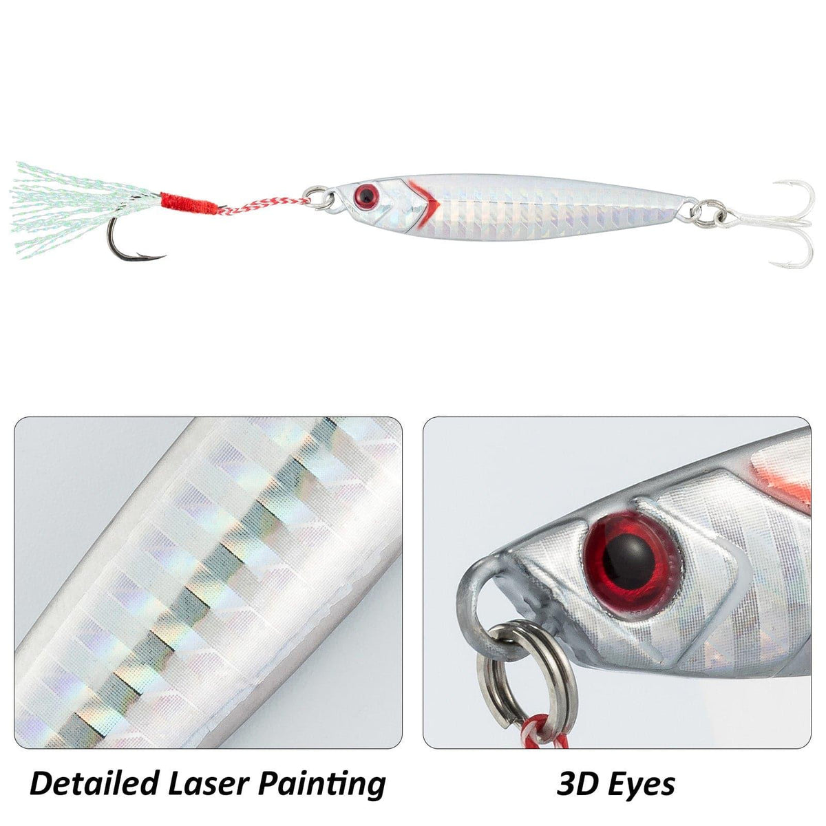 Dr.Fish Metal Jig with Assist Hook 1oz - Dr.Fish Tackles