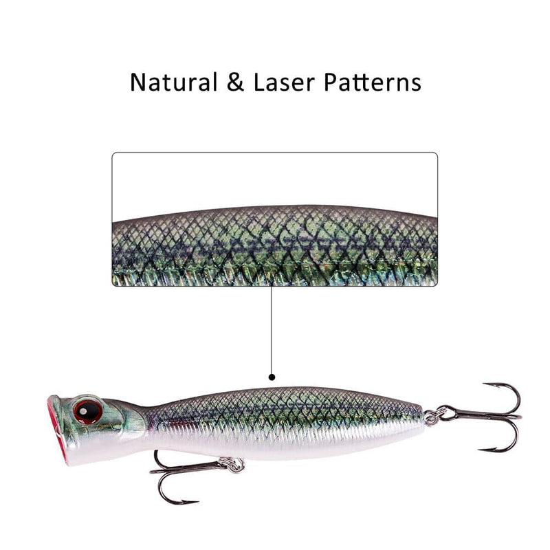 Dr.Fish Plastic Popper Lure 3.94'' 0.6oz - Dr.Fish Tackles