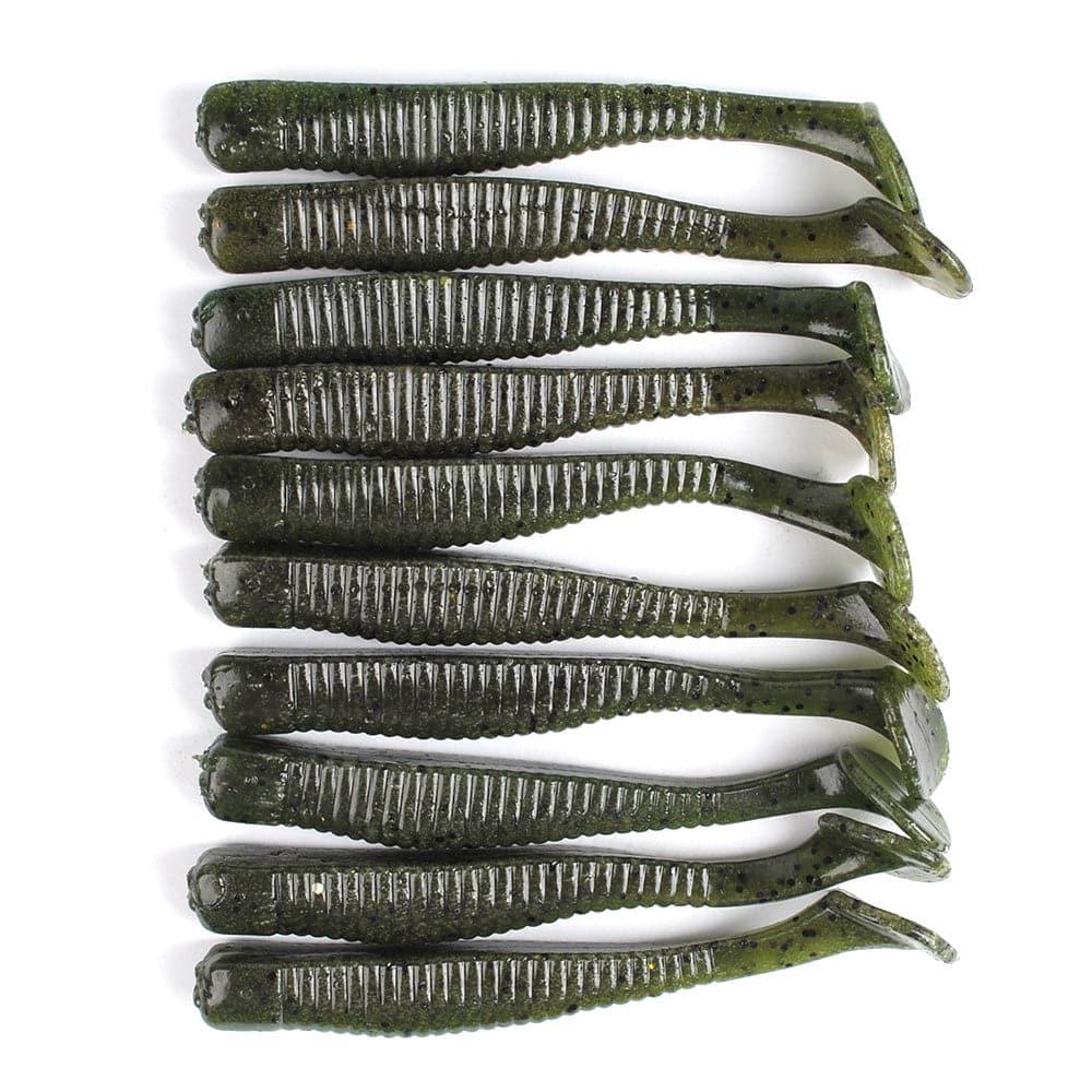 Dr.Fish 10pcs Paddle Tail Soft Baits 3'' - Dr.Fish Tackles