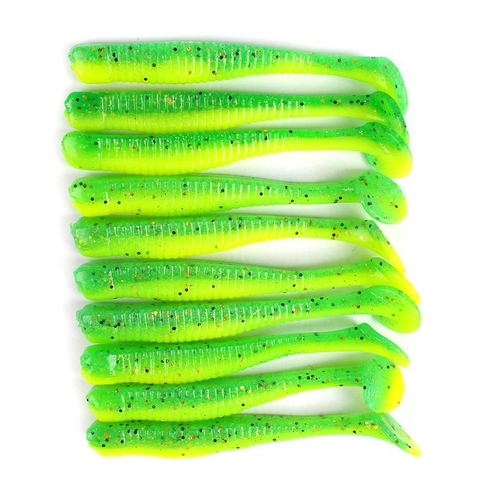 Dr.Fish 10pcs Paddle Tail Soft Baits 3'' - Dr.Fish Tackles