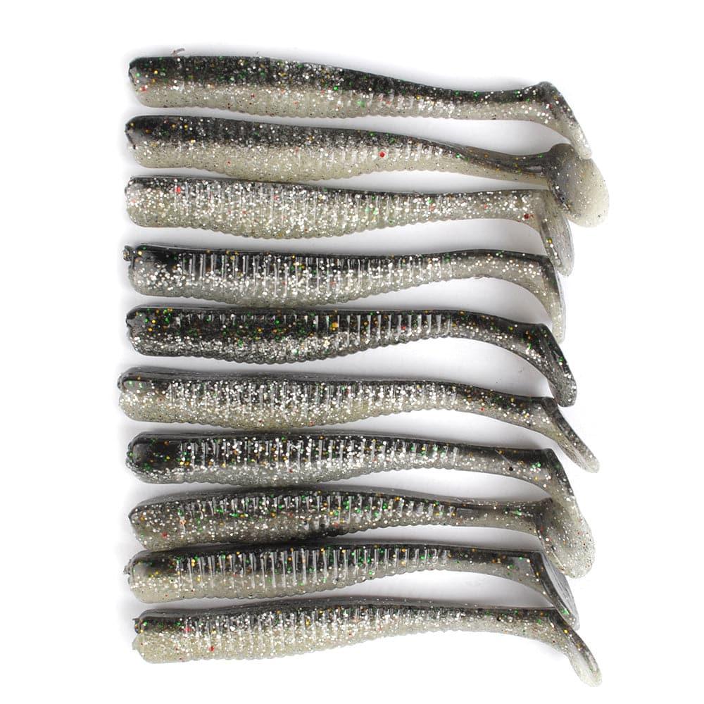 Dr.Fish 10pcs Paddle Tail Soft Baits 3'' - Dr.Fish Tackles