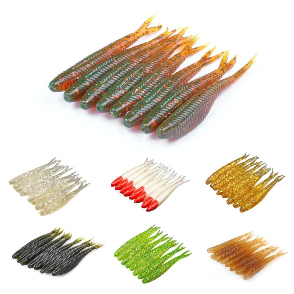 Fishing Lure Soft Plastic Baits Soft Jerkbaits Fluke Lure 3'' Dr