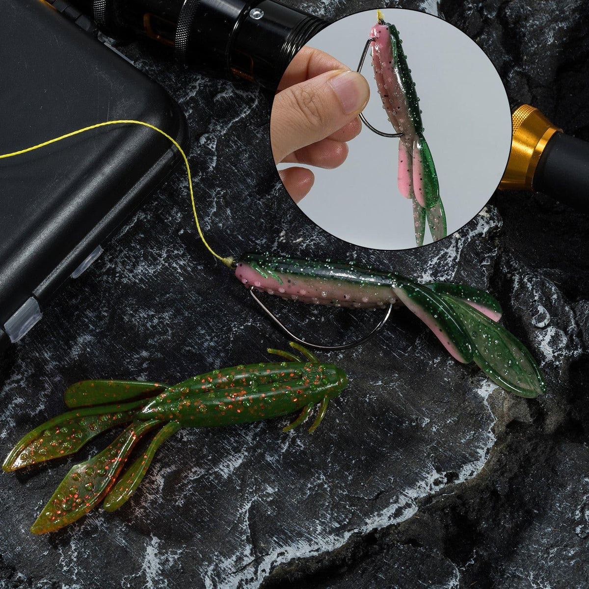 Dr.Fish Sinking Soft Crawfish Flapper 3.54'' - Dr.Fish Tackles