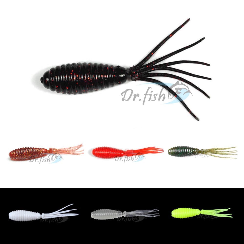 Fishing Lure Soft Bait - Soft Plastic Tail Worms 2.5'' Lifelike Action – Dr. Fish Tackles