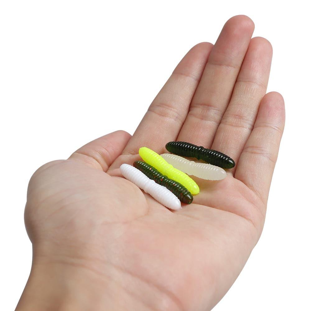 Dr.Fish 15pcs Ice Fishing Soft Worms 1.38'' - Dr.Fish Tackles
