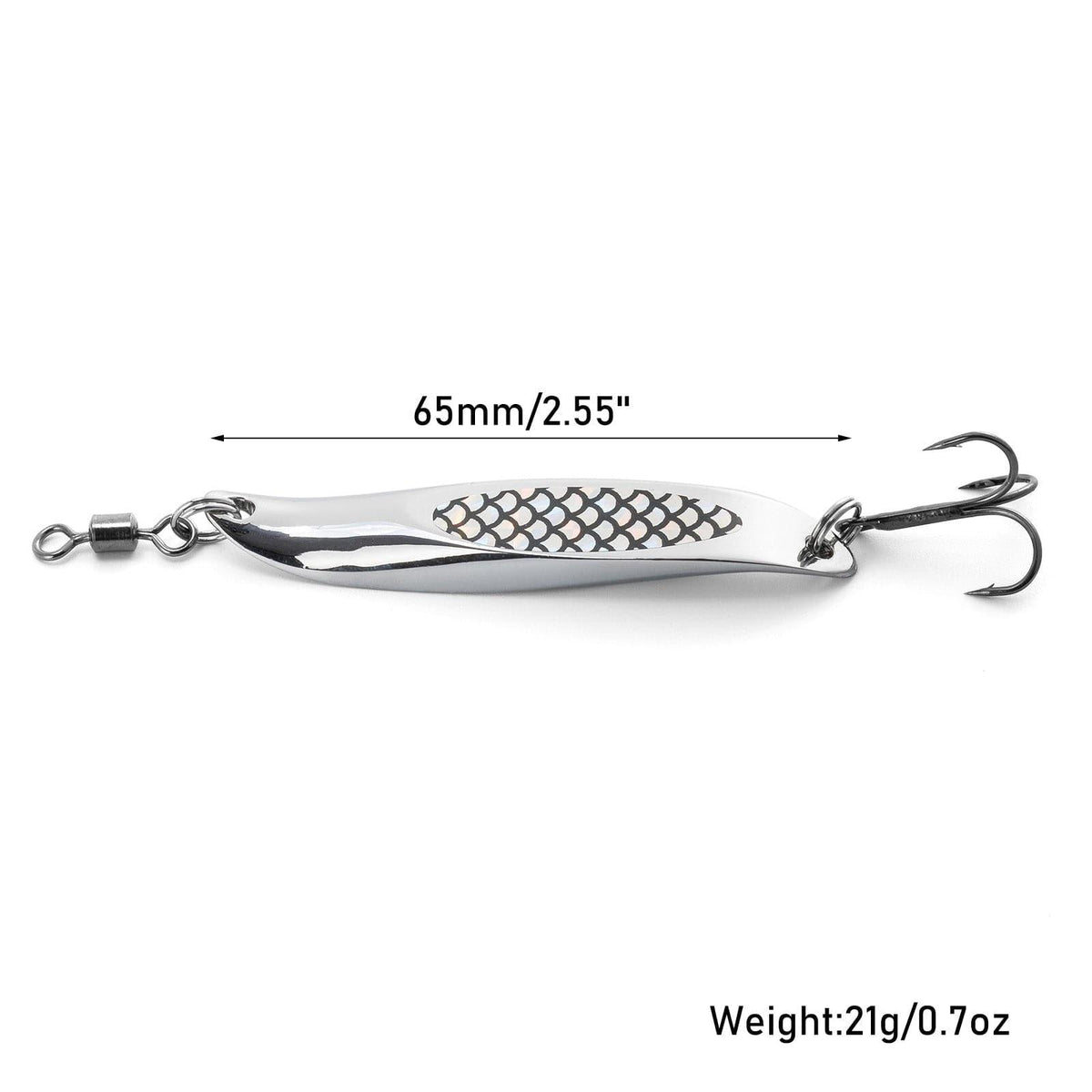 Dr.Fish 5pcs Wedge Lures Casting Spoons - Dr.Fish Tackles