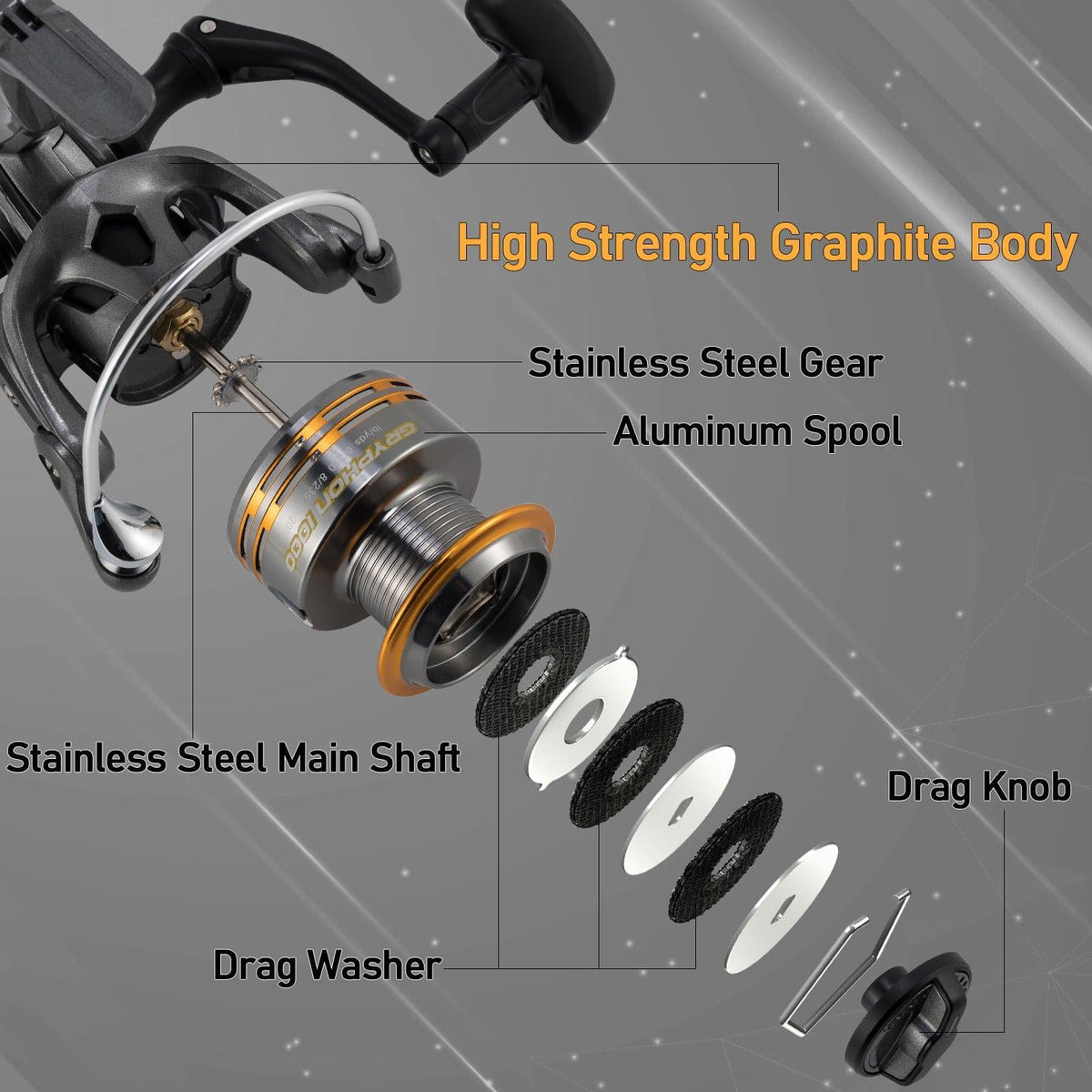 Dr.Fish Gryphon Spinning Reel 800-4000 Trout Reel