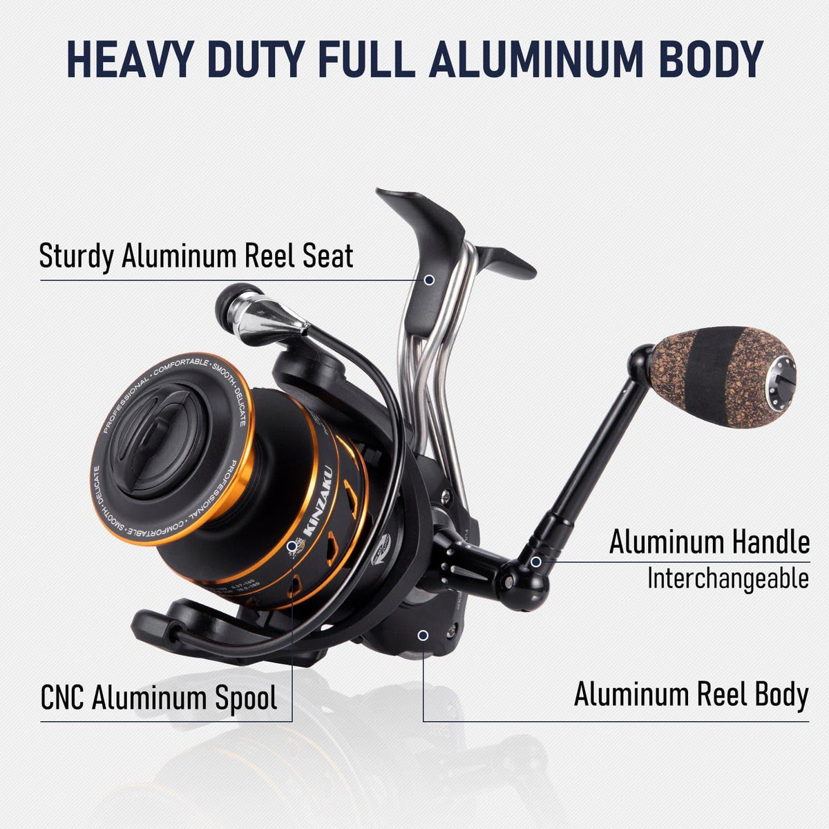 Dr.Fish Full Aluminum Spinning Reel 1000-4000 - Dr.Fish Tackles