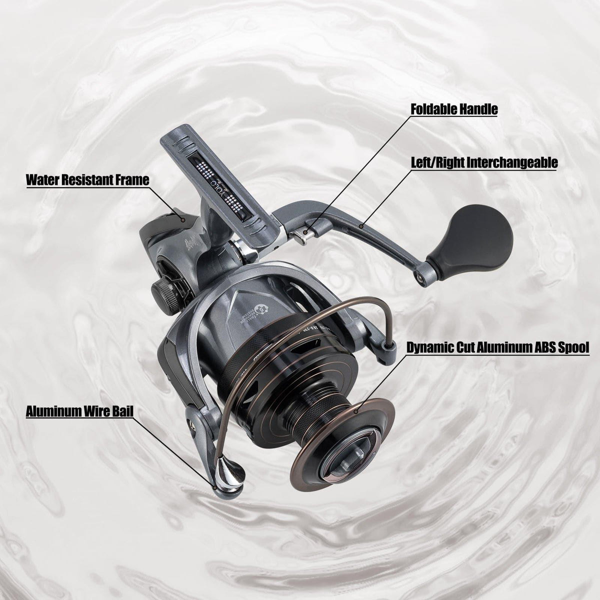 KNIGHT Spinning Reel 1000-6000 5.1:1 High Speed - Dr.Fish Tackles