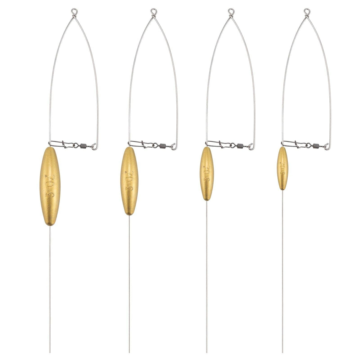 Dr.Fish 4pcs Bottom Bouncers for Walleye Rig - Dr.Fish Tackles