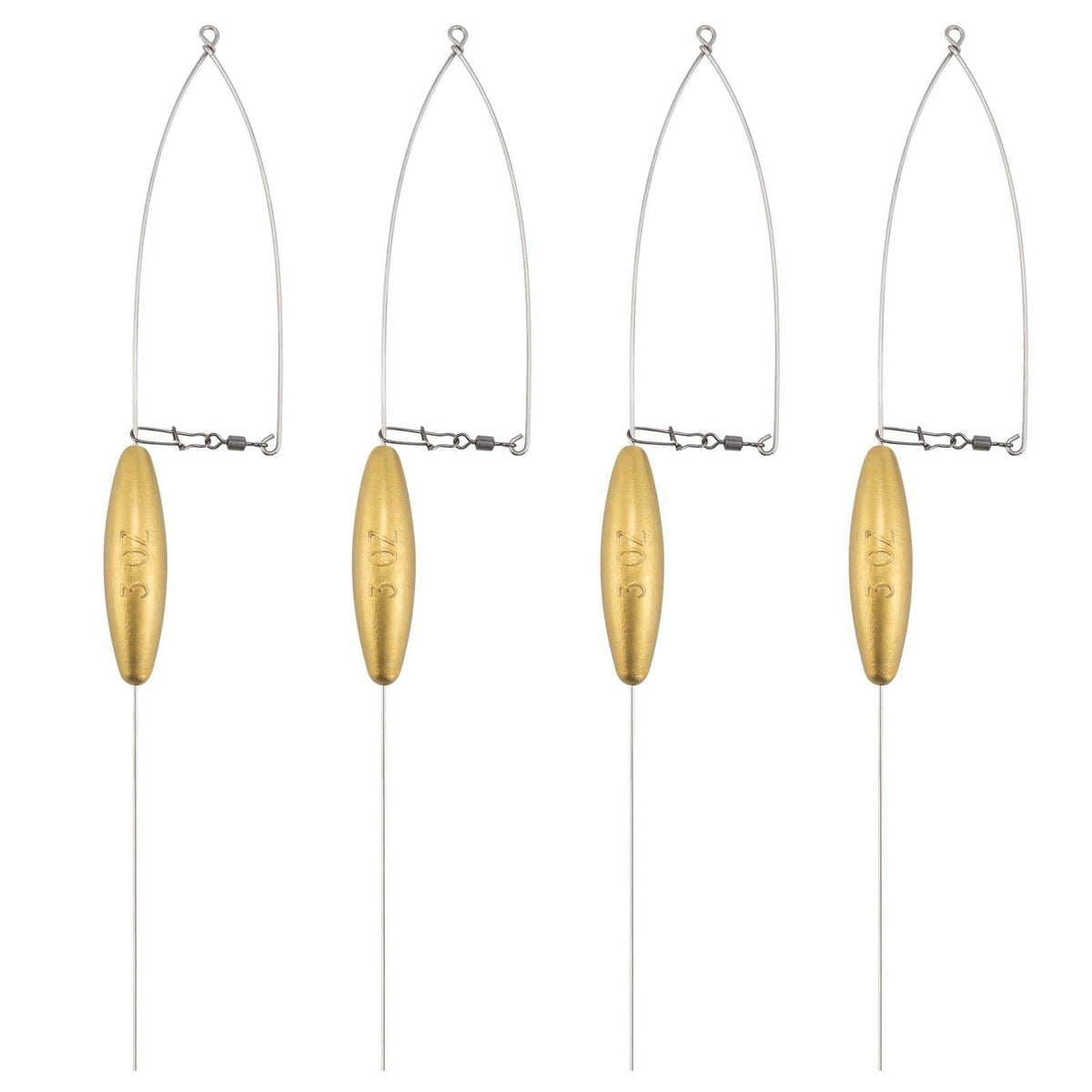 Dr.Fish 4pcs Bottom Bouncers for Walleye Rig - Dr.Fish Tackles