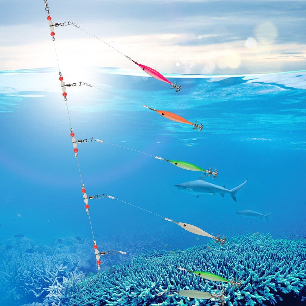 Dr.Fish Pre-Rigged Luminous Squid Jig - Dr.Fish Tackles