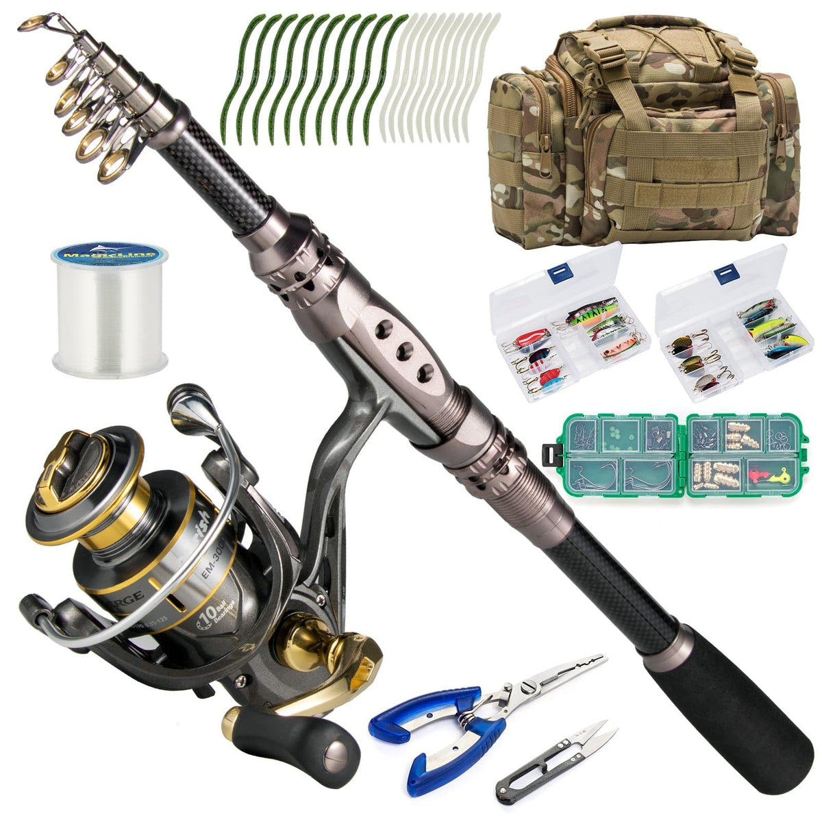 Dr.Fish 125pcs Fishing Rod and Reel Combo - Dr.Fish Tackles