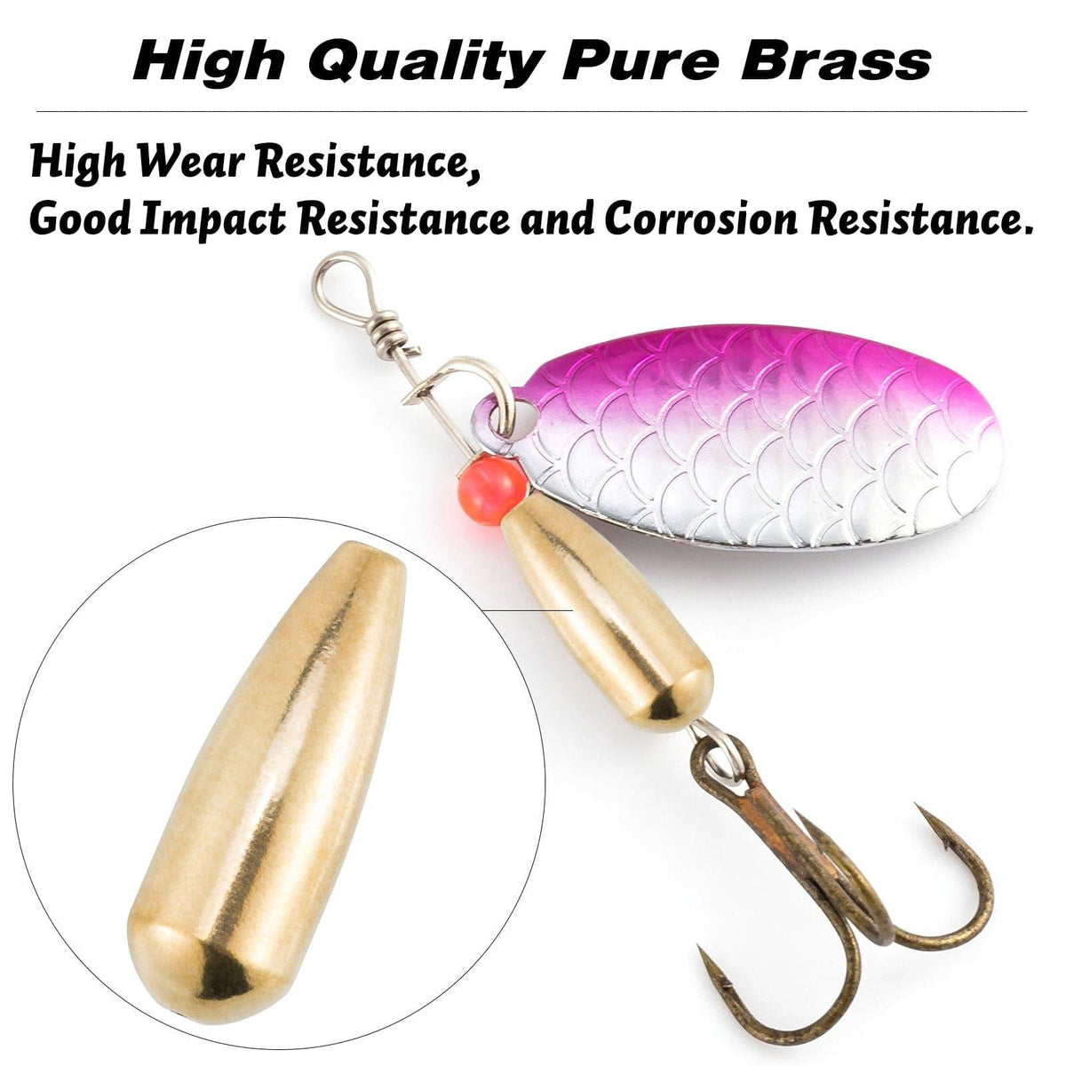 Dr.Fish 20pcs Drop-shaped Spinner Body - Dr.Fish Tackles