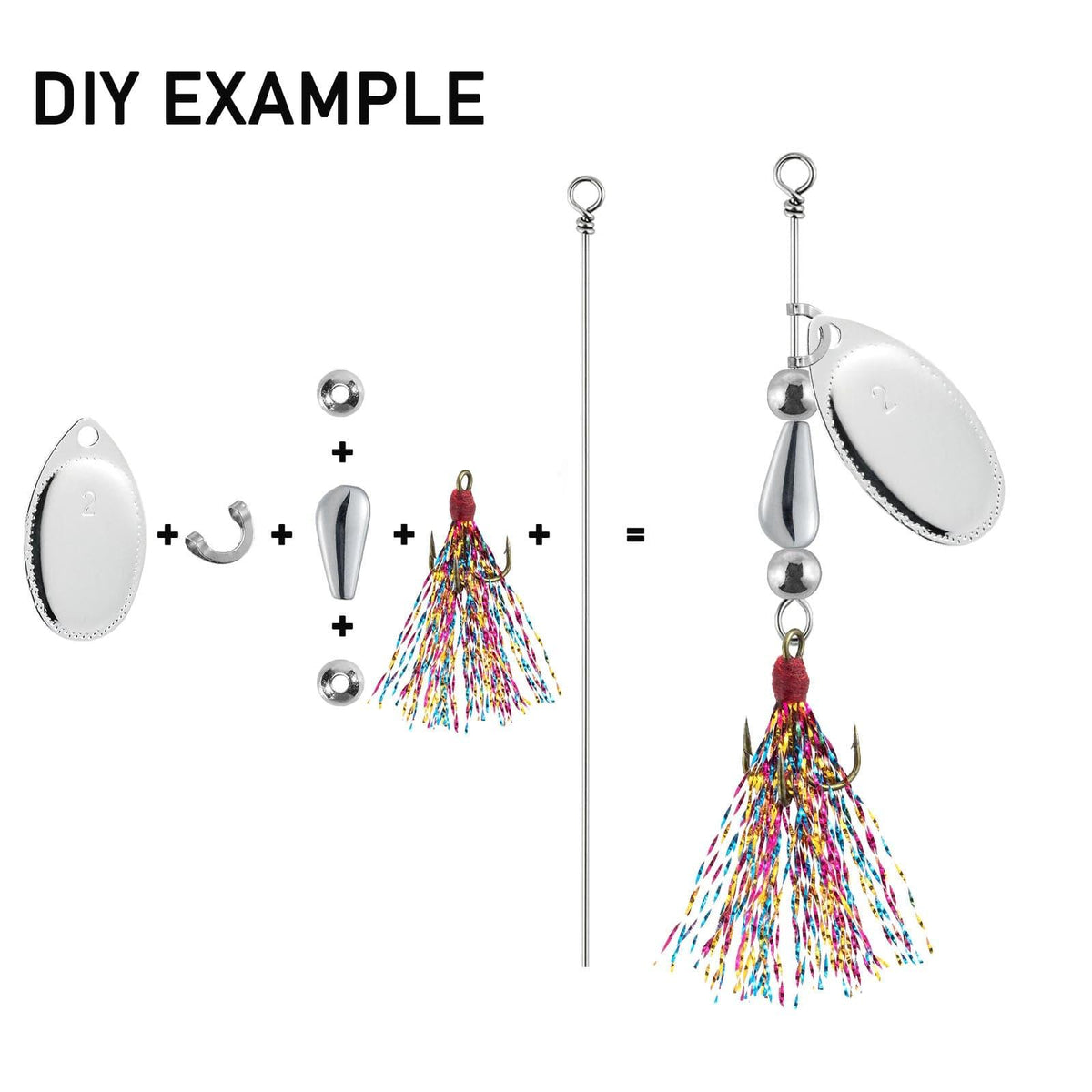 Dr.Fish 98pcs Spinner Making Kit - Dr.Fish Tackles